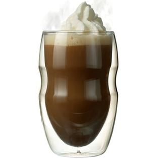 Ozeri  Serafino Double Wall 12 oz Beverage & Coffee Glasses by Ozeri