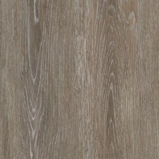 TrafficMASTER Allure Brushed Oak Taupe Resilient Vinyl Plank Flooring   4 in. x 4 in. Take Home Sample 10095311