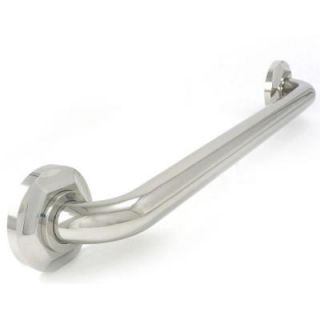 WingIts Platinum Designer Series 36 in. x 1.25 in. Grab Bar Hex in Polished Stainless Steel (39 in. Overall Length) WPGB5PS36HEX