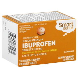 Smart Sense Ibuprofen, Junior Strength, 100 mg, Orange Flavored