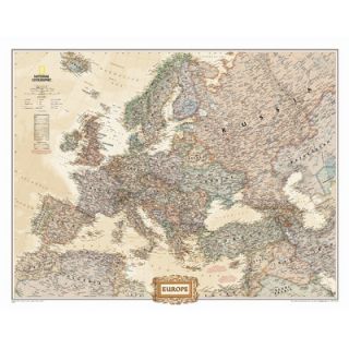 National Geographic Maps Europe Executive Wall Map