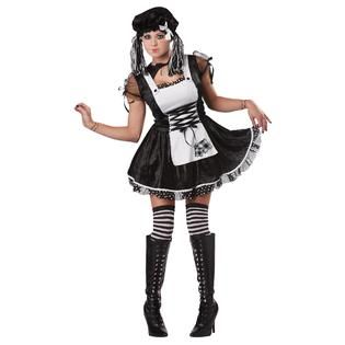 Totally Ghoul Spooky Rag Doll Womens Halloween Costume   Seasonal