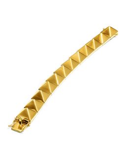 Eddie Borgo Large Pyramid Bracelet, Yellow Gold