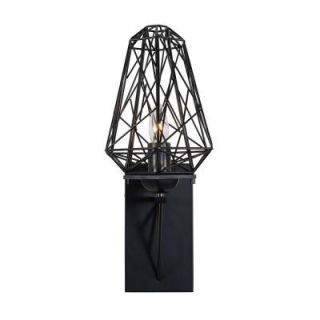 Varaluz Wright Stuff 1 Light Black Sconce 237K01BL