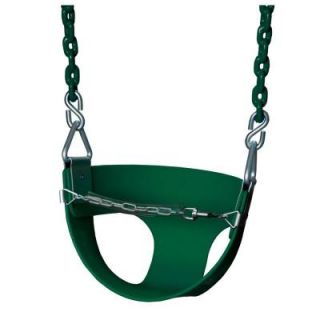 Gorilla Playsets Half Bucket Swing with Chain in Green 04 0010 G/G