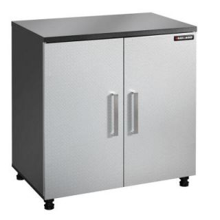 BLACK+DECKER 2 Shelf Laminate Base Cabinet with Thick Work Surface in Charcoal Stipple BG104746K