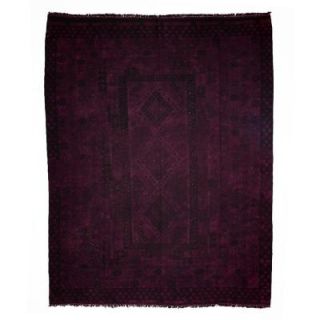Solo Rugs Kilim Purple 7 ft. 2 in. x 9 ft. 8 in. Indoor Area Rug M1724 194