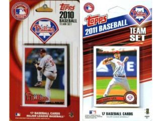 C & I Collectables PHILS211TS MLB Philadelphia Phillies 2 Different Licensed Trading Card Team Sets