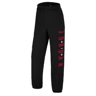 Jordan Graphic Fleece Pants   Mens   Basketball   Clothing   Black/Gym Red