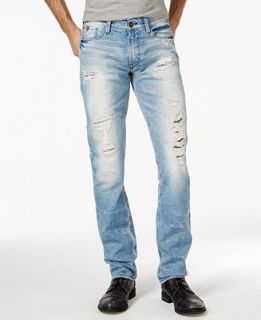GUESS Slim Straight Fit Destroyed Jeans   Jeans   Men