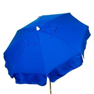 Parasol 6 Italian Aluminum Collar Tilt Beach Umbrella   Blue