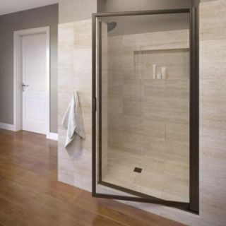 Basco Deluxe 30 1/2 in. x 63 1/2 in. Framed Pivot Shower Door in Oil Rubbed Bronze 100 6CLOR