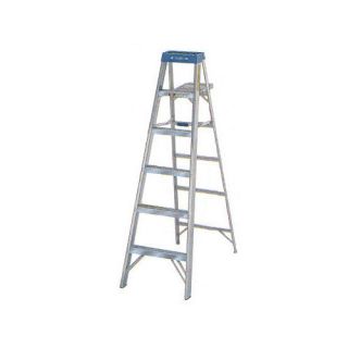 Werner 6 ft Aluminum Step Ladder with 250 lb. Load Capacity