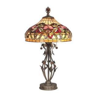 Dale Tiffany 28.5 in. Floral Wave Art Glass Table Lamp DISCONTINUED TT10532