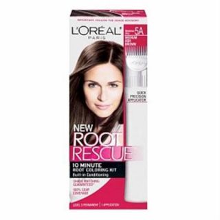 L'Oreal Root Rescue 10 Minute Root Coloring Kit 5A Medium Ash Brown 1 Each (Pack of 2)