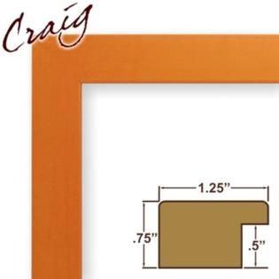 Craig Frames Inc  11 x 14 Orange Smooth Finish 1.25 Inch Wide