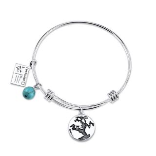 Shine Stainless Steel Friends Make Your World Expandable Bangle