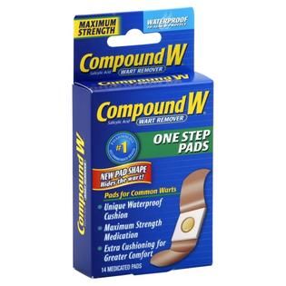 Compound W Wart Remover, Maximum Strength, One Step Pads, 14 pads