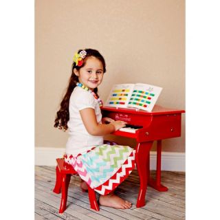 Schoenhut Fancy Baby Grand Piano   White/Red