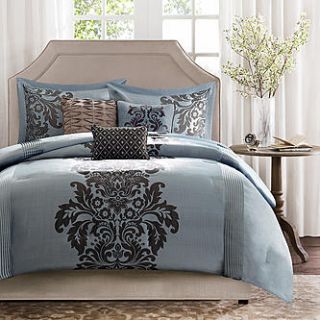 Madison Classics Conrad 7 Piece Jacquard Comforter Set   Home   Bed