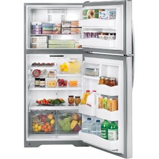 GE  20.0 cu. ft. Top Freezer Refrigerator   Stainless Steel ENERGY