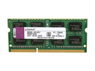 Kingston 4GB 204 Pin DDR3 SO DIMM Unbuffered DDR3 1333 (PC3 10600) System Specific Memory for Lenovo Model KTL TP3B/4G
