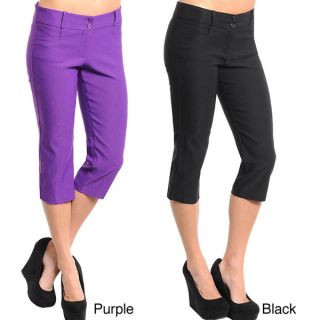 Stanzino Womens Solid Casual Capri Pants  ™ Shopping