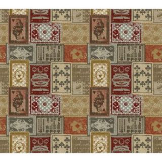 York Wallcoverings 60.75 sq. ft. American Classics Eclectic Patchwork Wallpaper AM8724