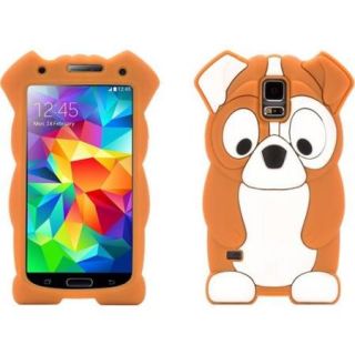 Griffin KaZoo for Samsung Galaxy S5   Smartphone   Brown Bull Dog   Silicone