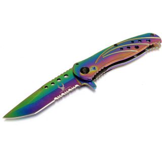 The Bone Edge Collection Multi Color Folding Spring Assisted Knife