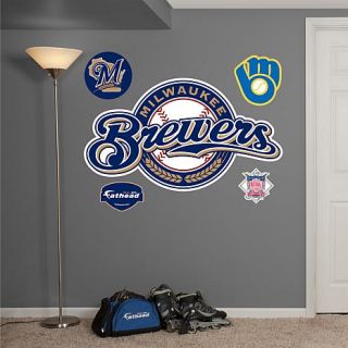 MLB Team Logo Wall Decals by Fathead   Milwaukee Brewers   7783130