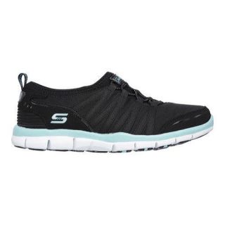 Womens Skechers Gratis Sneaker Shake It Off/Black/Aqua   17687539