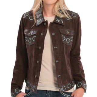 Scully Aztec Embroidered Boar Suede Jacket (For Women) 8215H 69