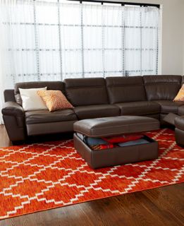 Julius Leather Power Motion Sectional Living Room Furniture Collection