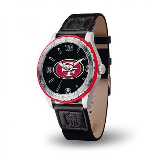 NFL Team Logo Players' Series Embossed Strap Sports Watch   San Francisco 49ers   7597218