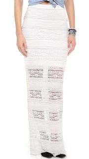 alice + olivia Ettley Lace Maxi Skirt