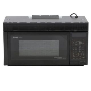 Sharp 1.1 cu. ft. 850 Watt Over the Range Convection Microwave Oven in Black R1875T
