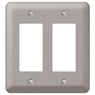 Devon 2 Rocker Wall Plate   Pewter 2RRPWHB