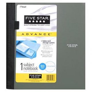 Mead Five Star Advance 1 Subject Notebook, College Ruled, 100 Sheets