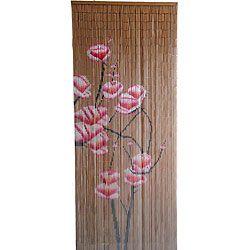 Pink Flowers Bamboo Curtain (Vietnam)   14312300  