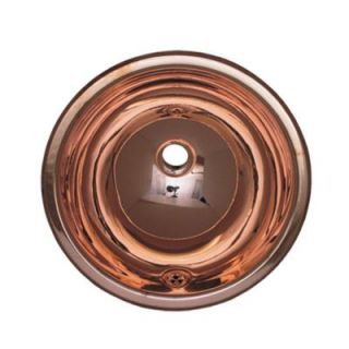 Whitehaus Collection Drop in Bathroom Sink in Polished Copper WH634CBL PCO