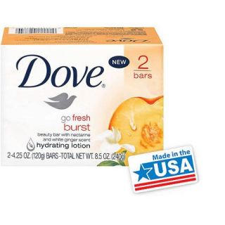 Dove go fresh Burst Beauty Bars, 2 count