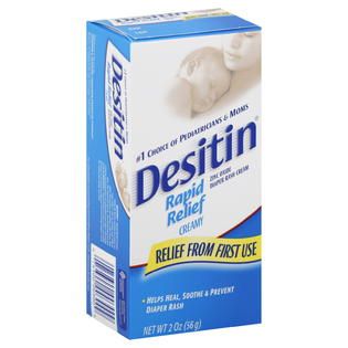 Desitin  Diaper Rash Cream, Rapid Relief, Creamy, 2 oz (56 g)