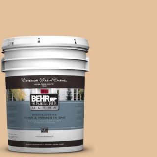 BEHR Premium Plus Ultra 5 gal. #S270 3 Tostada Satin Enamel Exterior Paint 985405