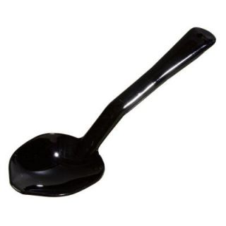 Carlisle 11 in. Overall Length Polycarbonate Solid Serving Spoon in Black (Case of 12) 441003