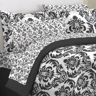 First At Home Marcheline Damask 6 Piece Bed in a Bag Set