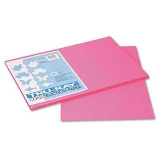 Pacon Tru ray Construction Paper   18" X 12"   Shocking Pink (103045)