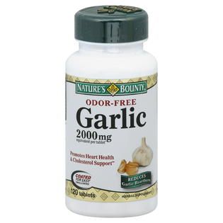 Natures Bounty Garlic, Odor Free, 2000 mg, Enteric Coated Tablets