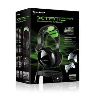 Sharkoon X Tatic Air Gaming Wireless Headset for Xbox 360 PS3 PC   BLK