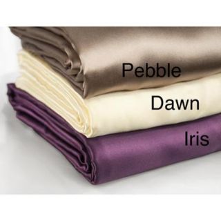 Aus Vio Silk Luxury Sheets Cal King Fitted Sheet   Pebble